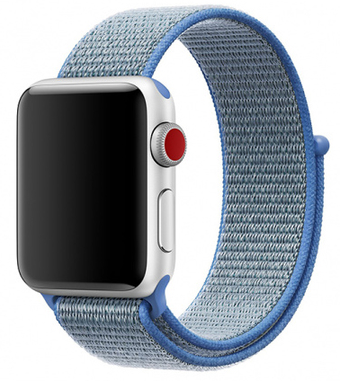 Ремешок спортивный браслет Apple Watch 38/40 мм голубой